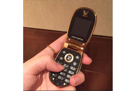 louis vuitton flip phone letter.